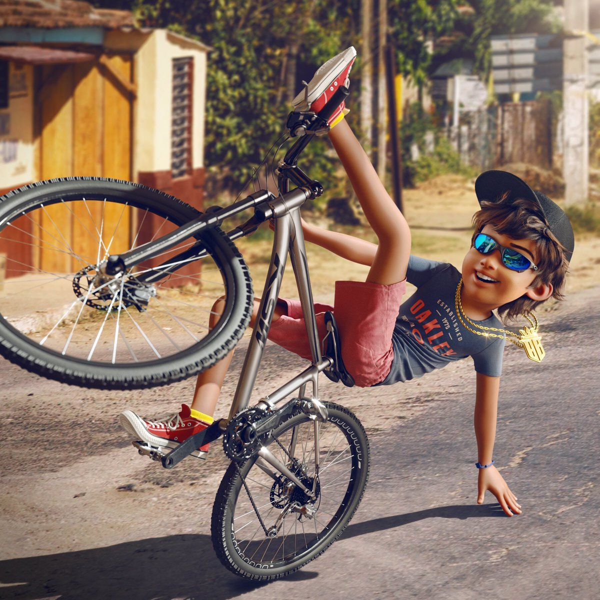 Fui em um evento de grau de bike 