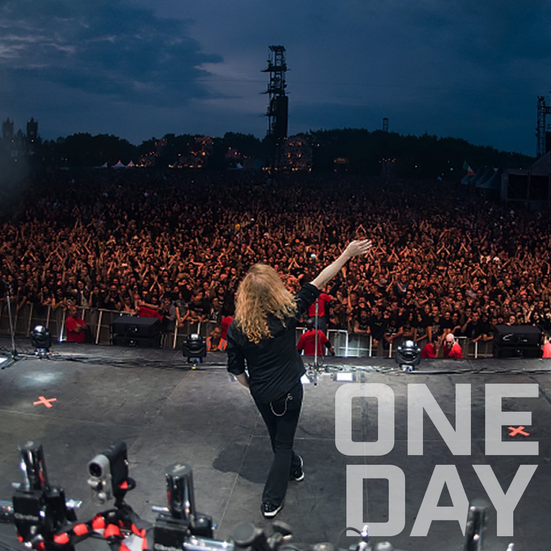 Megadeth's tweet photo. ONE DAY! 👊 METAL TOUR OF THE YEAR https://t.co/q8ydzHIZnu