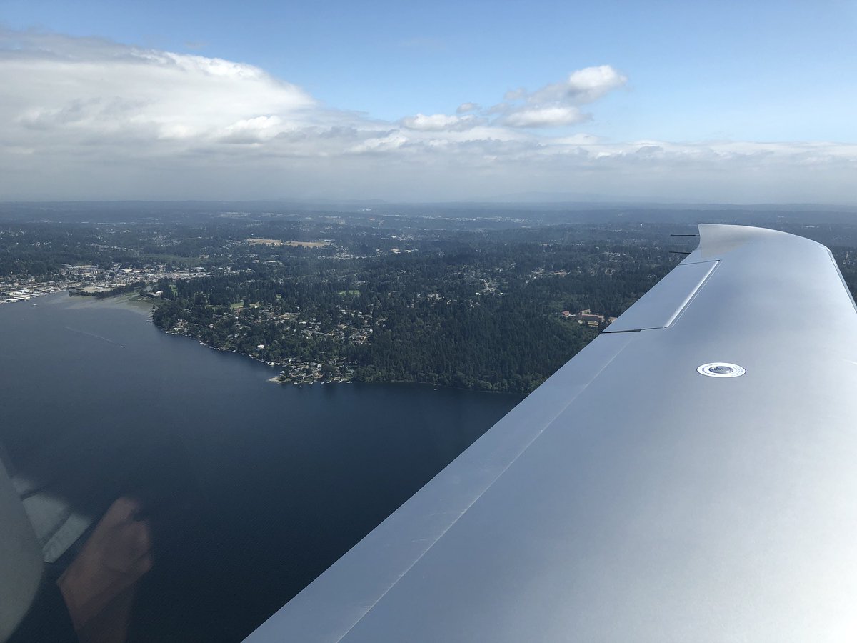 Great views of Puget Sound/Seattle area #AvGeek #whyifly