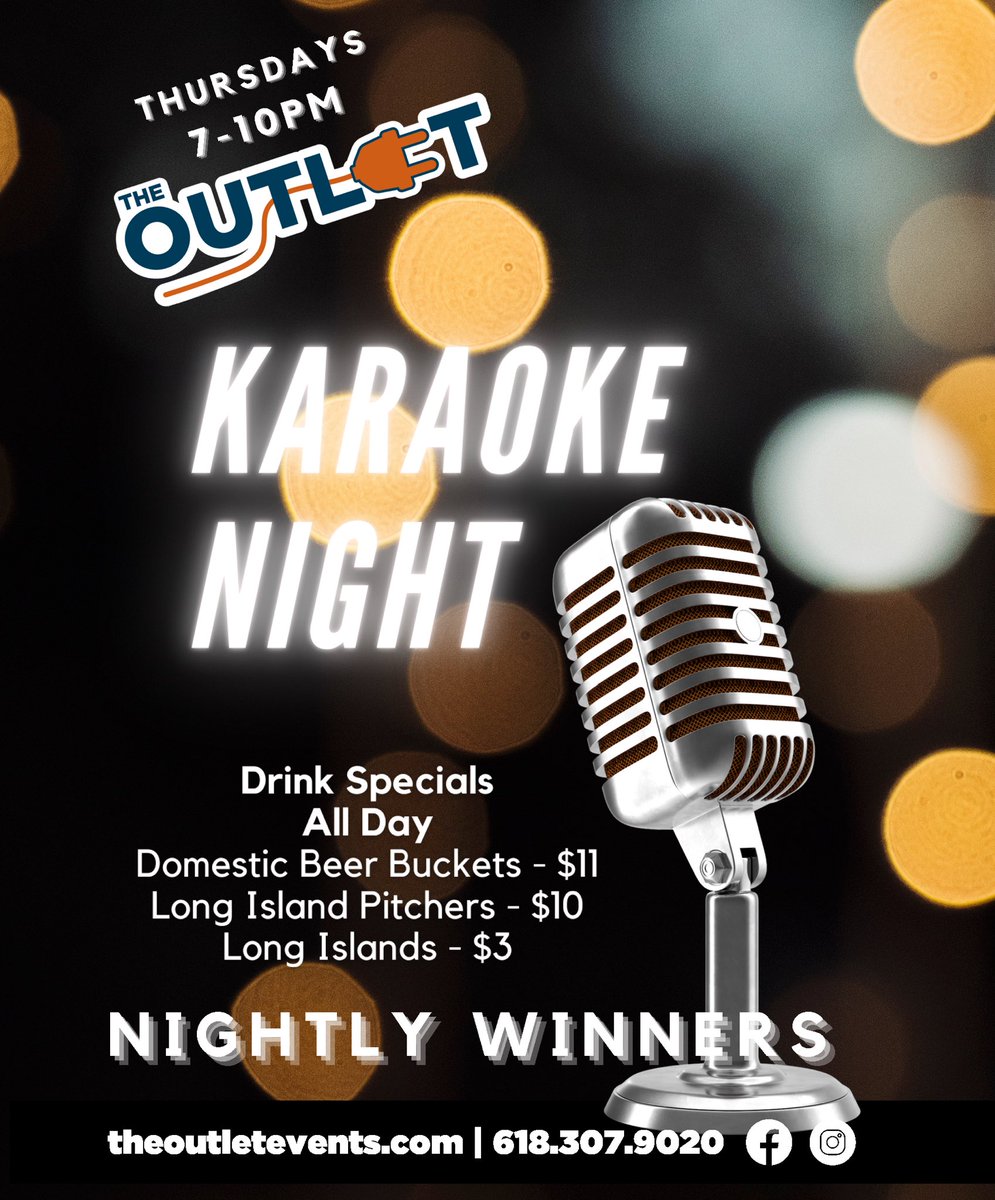 Tonight in The Outlet! #karaoke