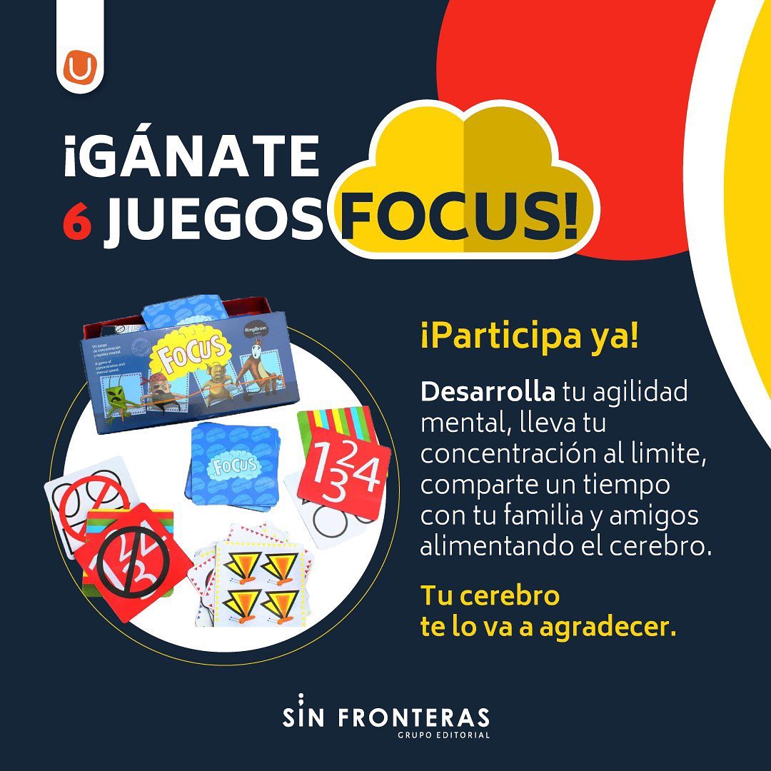 -¿Cómo activar el cerebro y despertar la creatividad para innovar?
-¡Jugando! 

Por eso tenemos una actividad o con <a href="/LibreriadelaU/">libreriadelaU</a> para que ganen 1 juego de #Focus 🤯 🧠
 Estas son las reglas del juego: 
👉bit.ly/2WapCRN
#JugarParaInnovar #FILBODIGITAL2021