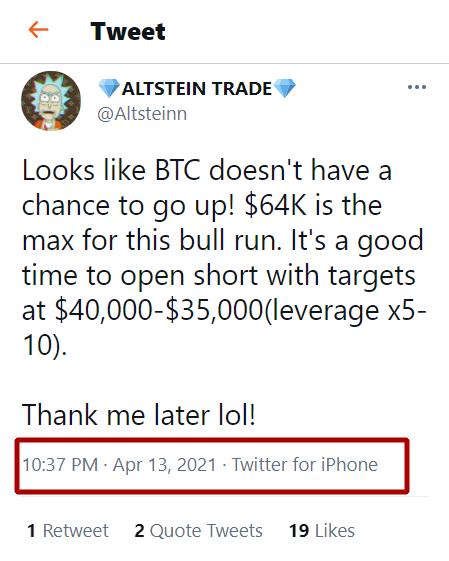 CryptoTilly (@cryptotilly_1) on Twitter photo Jeez, this expert had made a forecast that BTC cost fell from $64K to $33K on April 13 2021 and it materialized!
CHECK π <a href="/ALTSTEINN/">πALTSTEIN TRADEπ</a> π π₯π₯
$mola $zoo $axs $lst $doge $xem $cel $ada $ftm $bifi $xlm $algo $bnb $pika $nexo $rail $sfc $ftt $sol $bat $nbm $posi $xrp $one Jeez, this expert had made a forecast that BTC cost fell from $64K to $33K on April 13 2021 and it materialized!
CHECK π <a href="/ALTSTEINN/">πALTSTEIN TRADEπ</a> π π₯π₯
$mola $zoo $axs $lst $doge $xem $cel $ada $ftm $bifi $xlm $algo $bnb $pika $nexo $rail $sfc $ftt $sol $bat $nbm $posi $xrp $one
