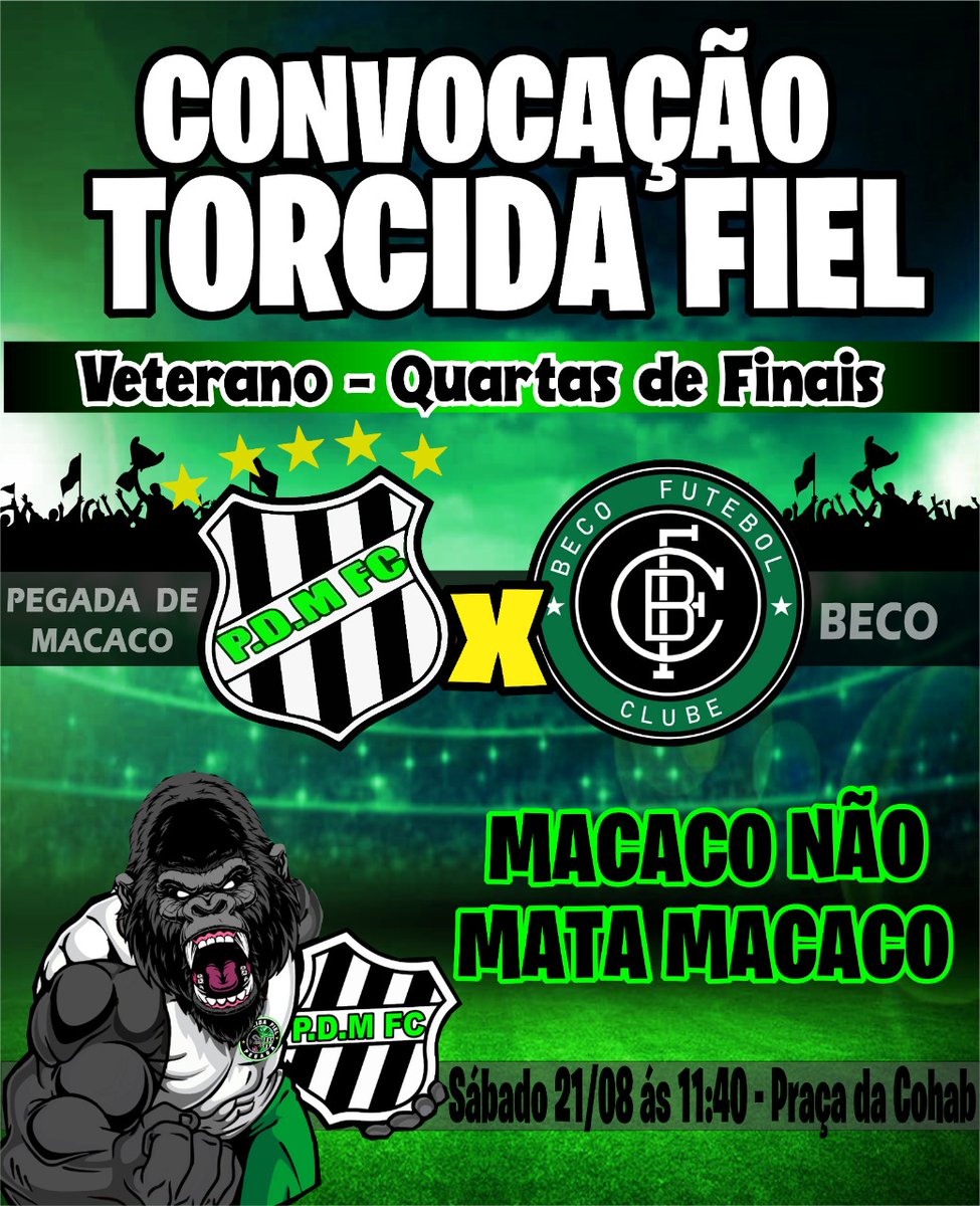 MacacoPegada's tweet photo. Sábado é dia de matar a saudade!!!
Vamos fazer a diferença.
#AvantePDM
#TorcidaFiel https://t.co/M5WzrXIcfg