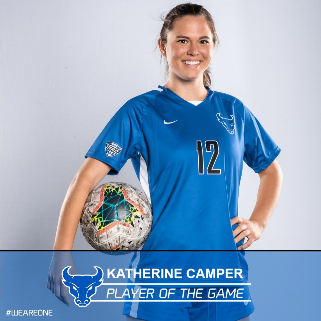 UBuffaloWSOC's tweet photo. Senior Katherine Camper was named tonight's Player of the Game by the UB coaching staff.

#UBhornsUP | #WeAreOne | #CARE https://t.co/p68sMdSol8