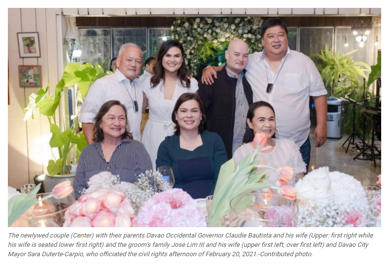 TitoTok88's tweet photo. At saka ikinasal na sila via civil ceremony officiated by #IndayNiInutil noong February, 2021 kaya unnecessary to have a lavish wedding the same year. Oo may pera sila at karapatan nila yon pero napakainsensitive kasi dahil may pandemic tapos gov't official din siya. #DumpHer https://t.co/fjP24H938y