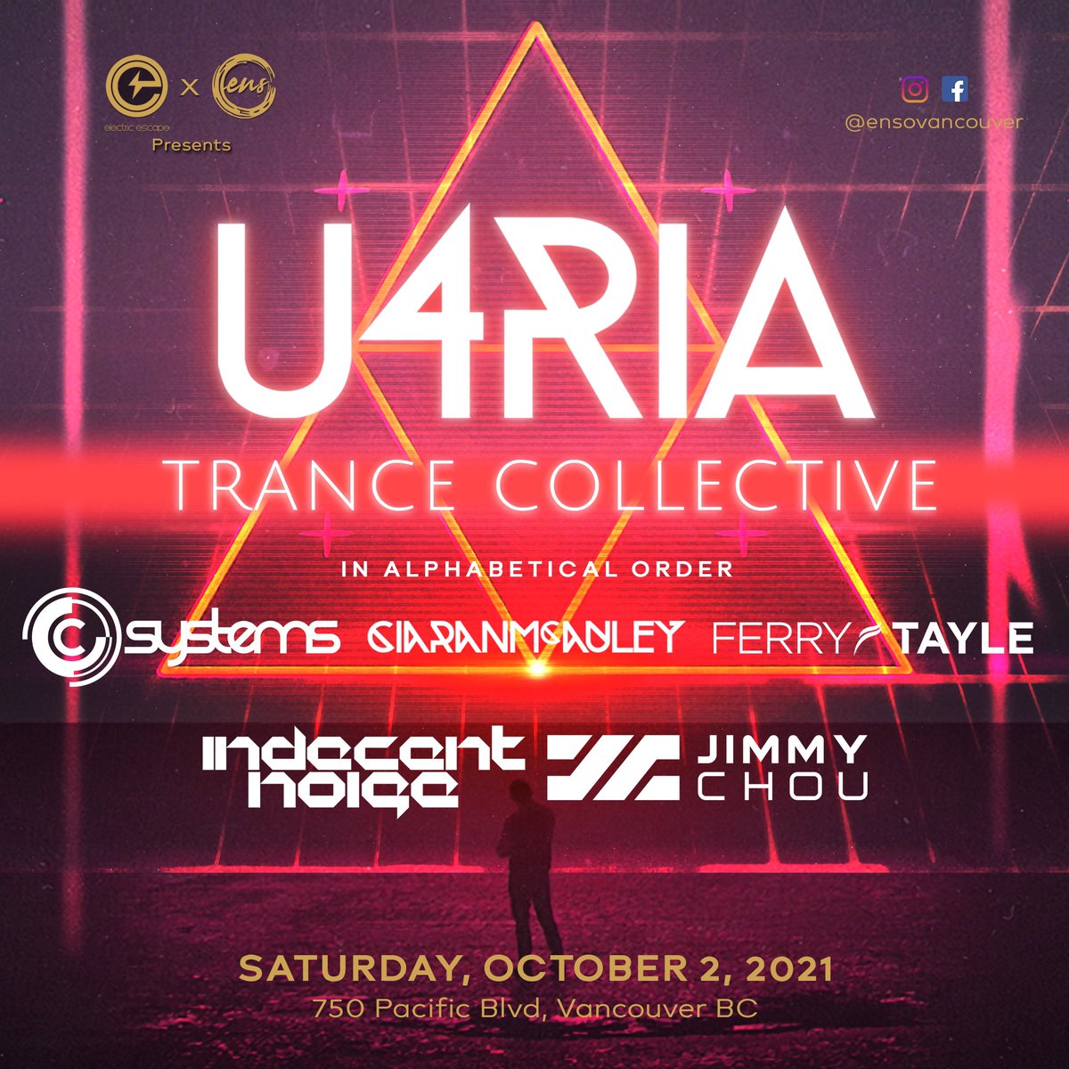 Big lineup announcement with <a href="/EEscapeCanada/">Electric Escape</a> for our first #U4RIA featuring <a href="/csystems/">C-Systems</a> <a href="/djciaranmcauley/">Ciaran McAuley</a> @ferrytayle @indecentnoise @jimmychoumusic 🚀🌛 #TranceFamily