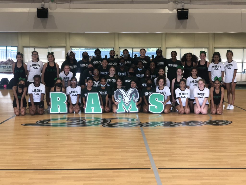 MCHSRamPride's tweet photo. oh boy, oh boy, were these cheerleaders on fire at practice 🔥!!@CardiffColts @MCJHGators @CheerMCJH https://t.co/3LXuGRzGSu
