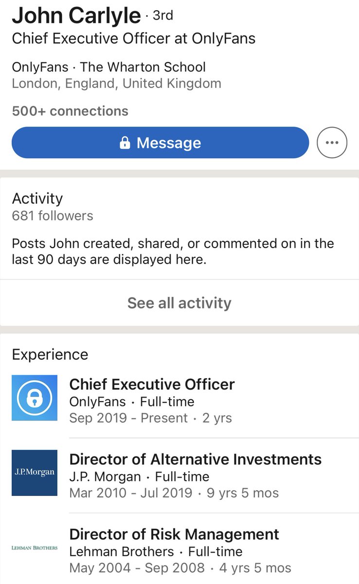 OHWallStreet's tweet image. Ofcourse the guy banning nudes from OnlyFans ran Risk Management for Lehman Brothers in ’08