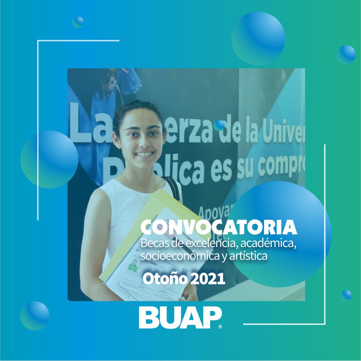 alfonsoesparzao's tweet photo. 📣 Postúlate a una de las 🎓 Becas de la @BUAPoficial. 

Conoce los requisitos y las modalidades en las que podrás participar. 

👉 Convocatoria Otoño 2021 https://t.co/COSQOTOPwO https://t.co/Ka0GA6Q25Q