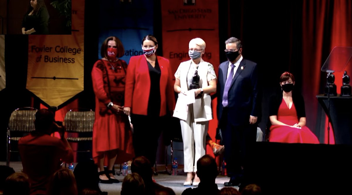 PSFA_SDSU's tweet photo. Denitsa Bliznakova of the School of Theatre, Television, and Film has been awarded the 2021 SDSU Alumni Distinguished Faculty Award for outstanding contributions to the university and her field.
#SDSU #TTF #costumedesigner #designandtechnology #distinguishedfaculty https://t.co/rfjKL8M0T9