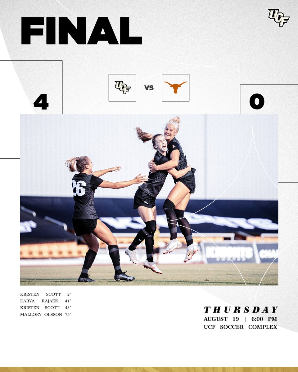 UCF_WSoccer's tweet photo. It just means more 😎

#ChargeOn ⚔️ #BestIsOurStandard https://t.co/EF3K1F36v7
