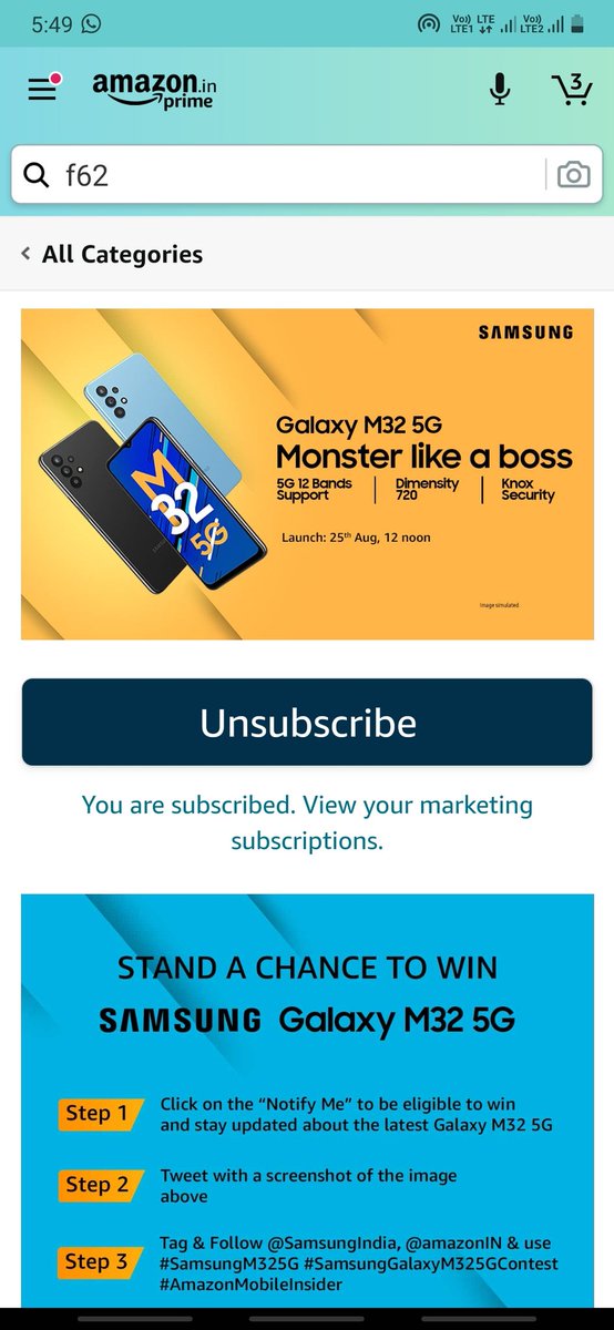 praneet_28's tweet photo. Samsung always stuns with its marvellous designs...look at the back of #SamsungM325G

Waiting for 25th August 
@SamsungIndia @amazonIN #SamsungM325GContest #AmazonMobilelnsider https://t.co/YOq5HHq8mn