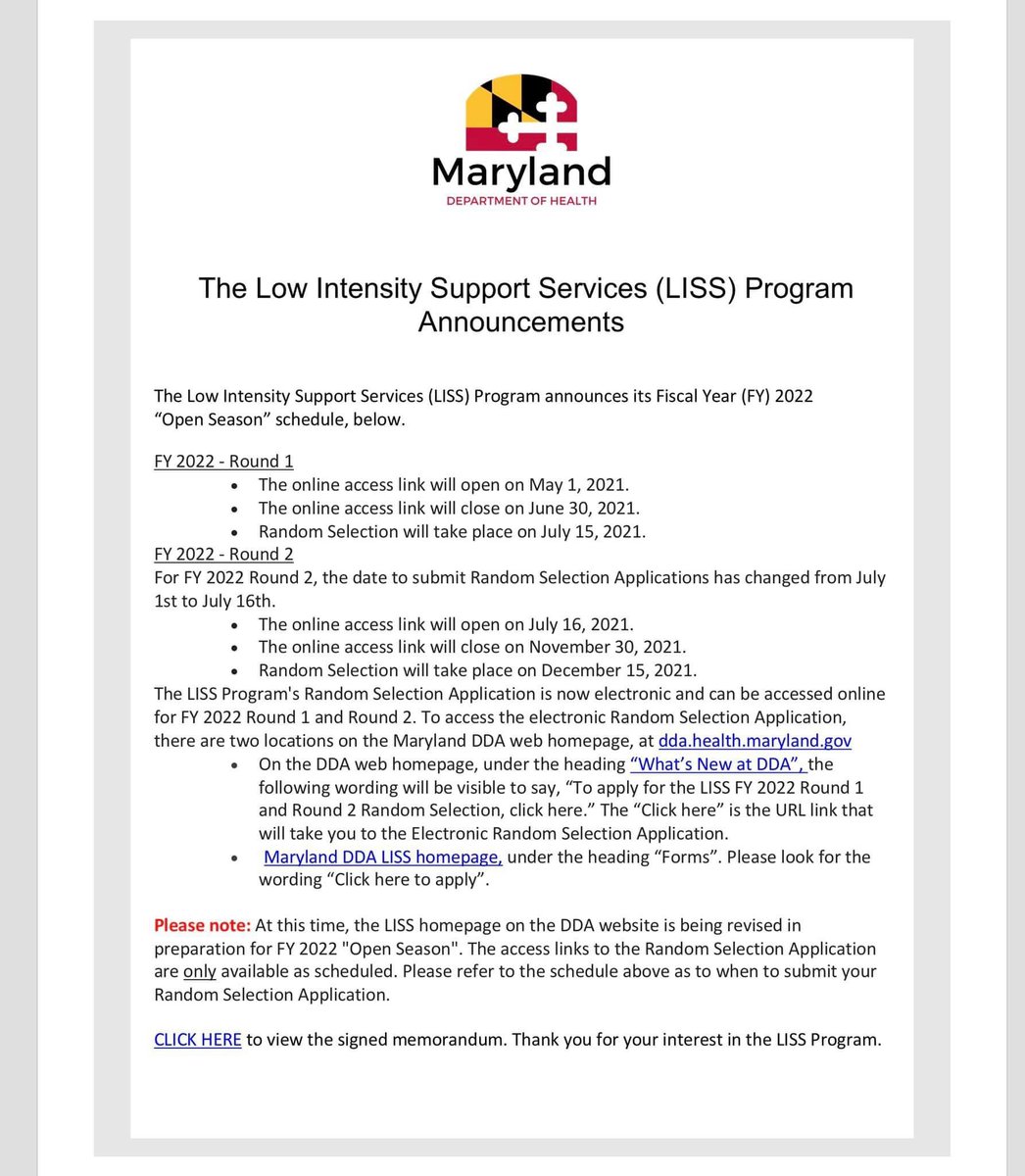 CommAdv4You's tweet photo. If you missed out on Round 1 of the LISS Program funding, you’re in luck! Round 2 of LISS Funding is now open. Go to https://t.co/wMzamRahYC for more information. #advocacy #specialneeds https://t.co/NcTtXHOe7M