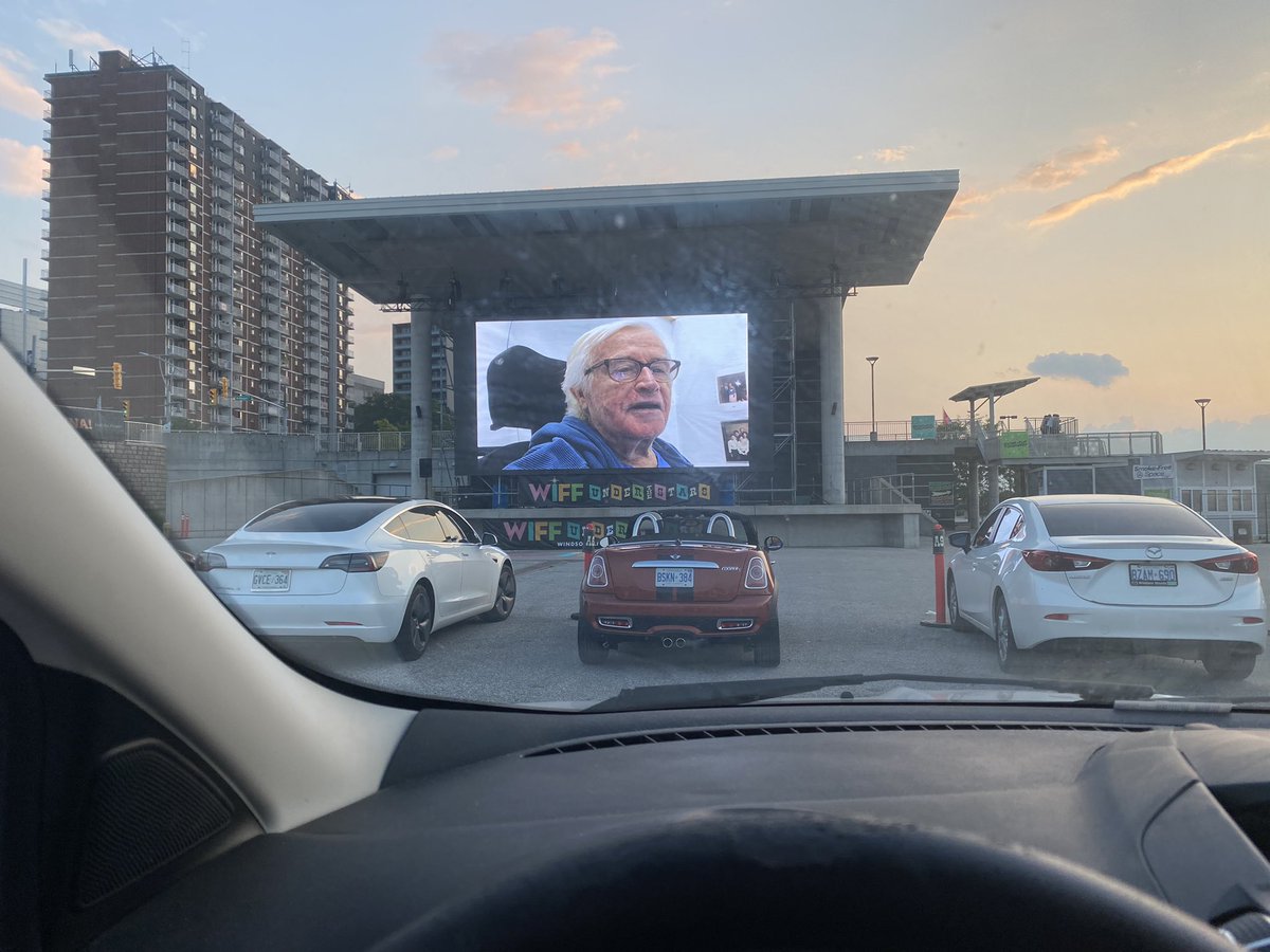 What a beautiful night for a movie! WRH staff were invited to a special screening of Dispatches From a Field Hospital tonight for <a href="/WindsorFilmFest/">WIFF</a> at <a href="/CityWindsorON/">City of Windsor</a> Festival Plaza. See it for yourself this Sat at 1 pm! #wuts