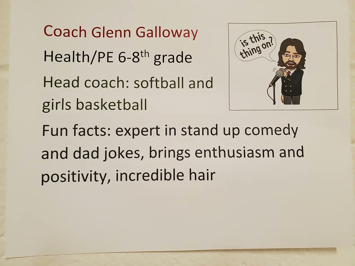 MCSNoblePE's tweet photo. It was great meeting our students and their families at open house!  Our information pages proved to be very helpful with our introductions!!  See you Monday!  #toasterovenmeals #standupcomedy #trailerbackingskills #nhcs https://t.co/LtDBFDBRii