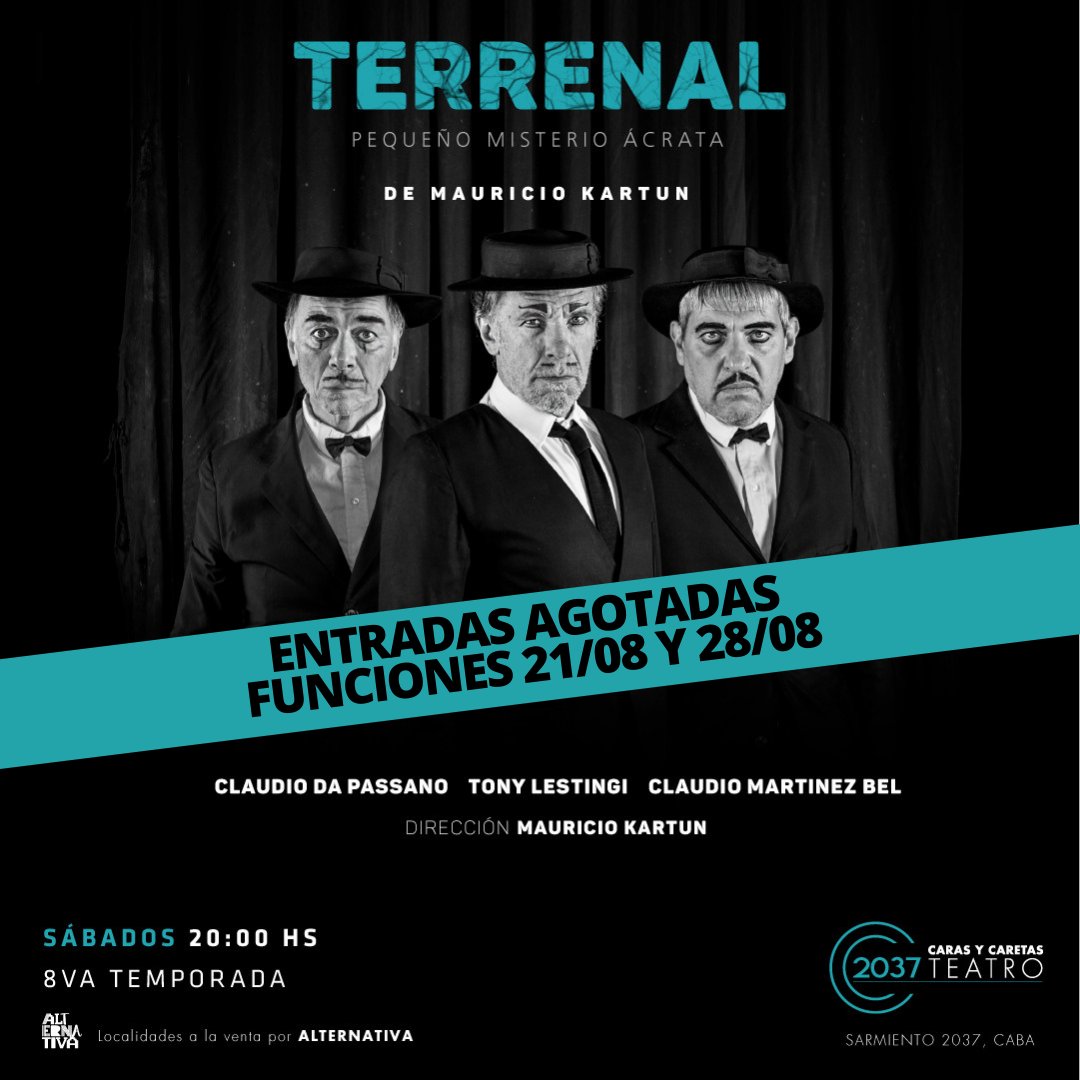 YCaretas's tweet photo. ENTRADAS AGOTADAS
Sábado 21 de Agosto
Sábado 28 de Agosto https://t.co/UDJENCNSUq