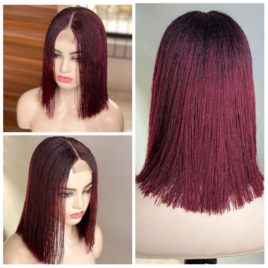 Beautyhubbwigs's tweet image. Excited to share the latest addition to my #etsy shop: Short Burgundy Braid Wig, Senegalese Micro Twists, Braid Wig for Black Women, Lace front wig, Wig, Micro Million Twists, wig for black women 

Shop Now: etsy.me/3B24jAZ

#microbraids #twists #beautyhubb