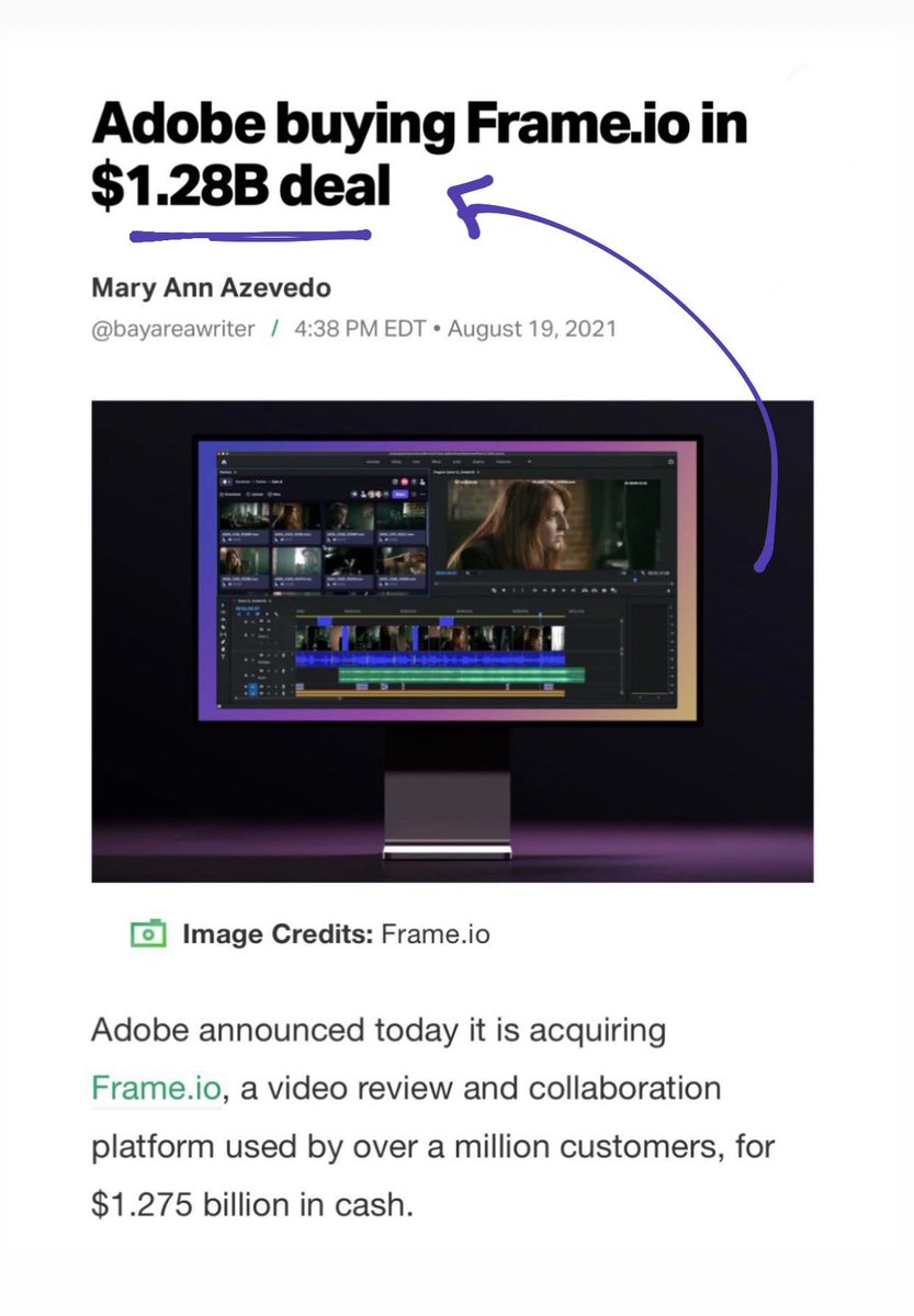 BillSKenney's tweet image. Huge congrats to @Frame_io on the big news!! It was a pleasure working with you on your rebrand in 2017; thanks for trusting @FocusLabLLC with that special project. We look forward to seeing what’s next with the full power of @Adobe behind you.