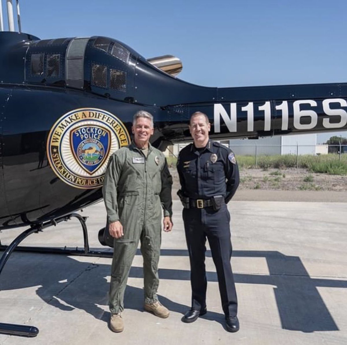 StocktonPolice's tweet photo. Today, the Stockton Police Department celebrates #NationalAviationDay.  We would like to thank the Air Support Unit for keeping our community and officers safe. 

#FalconOneZero
#AlwaysReady https://t.co/CAbb70o5sf