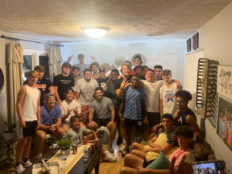 I love seeing seniors and freshmen together. The time spent off the field away from football is so important, not only because it's the best way to build a culture of family and support for each other but these are the times we miss the most when it's all over.