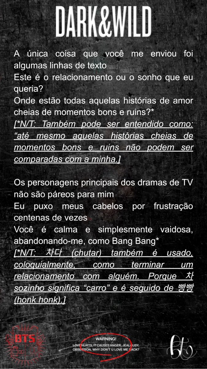 Bts Traducoes Traducao De Danger Do Dark Wild 2 2 Bts Traducoes Traducao De Danger Do Dark Wild 2 2
