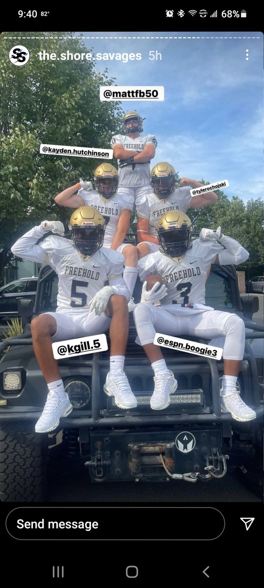 <a href="/FBHSathletics/">Freehold Athletics</a>
Pic from SSN photo shoot today 🏈💪
#GOBORO #MYHOMETOWN #BOROSTRONG