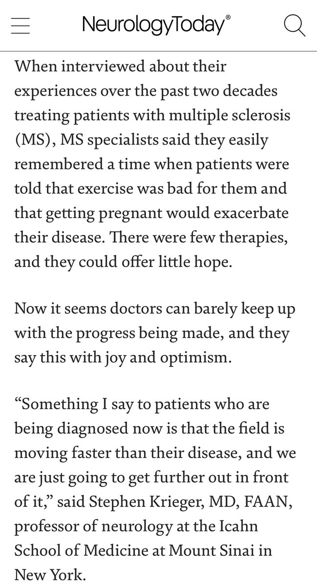 stephen krieger (@skriegermd) on Twitter photo this is indeed something I say to my patients with #ms, and it’s the truth. <a href="/NeurologyToday/">Neurology Today</a> <a href="/BrainHealthMD/">Dr Joe Safdieh 🧠</a>
journals.lww.com/neurotodayonli… this is indeed something I say to my patients with #ms, and it’s the truth. <a href="/NeurologyToday/">Neurology Today</a> <a href="/BrainHealthMD/">Dr Joe Safdieh 🧠</a>
journals.lww.com/neurotodayonli…