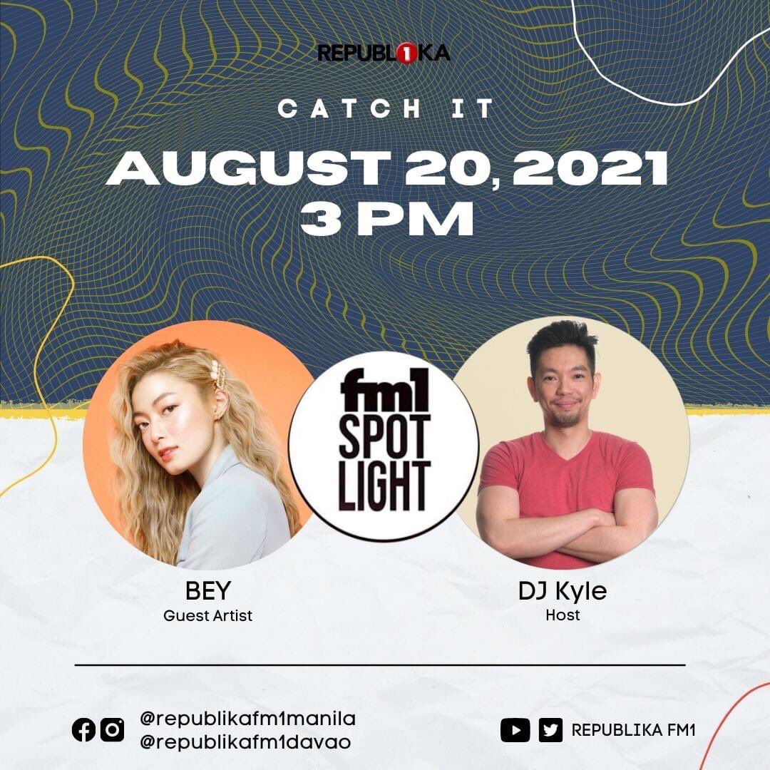 Catch up with BEY as she goes one-on-one with DJ Kyle for #FM1Spotlight today at 3PM. See you! 💜

👉🏽 linktr.ee/republikafm1ma…