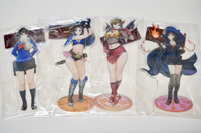 the Sword of Kishi Miekoウォーリアーズ&amp;ハイスクール見栄子・異世界豪華アクスタセット❤️ 