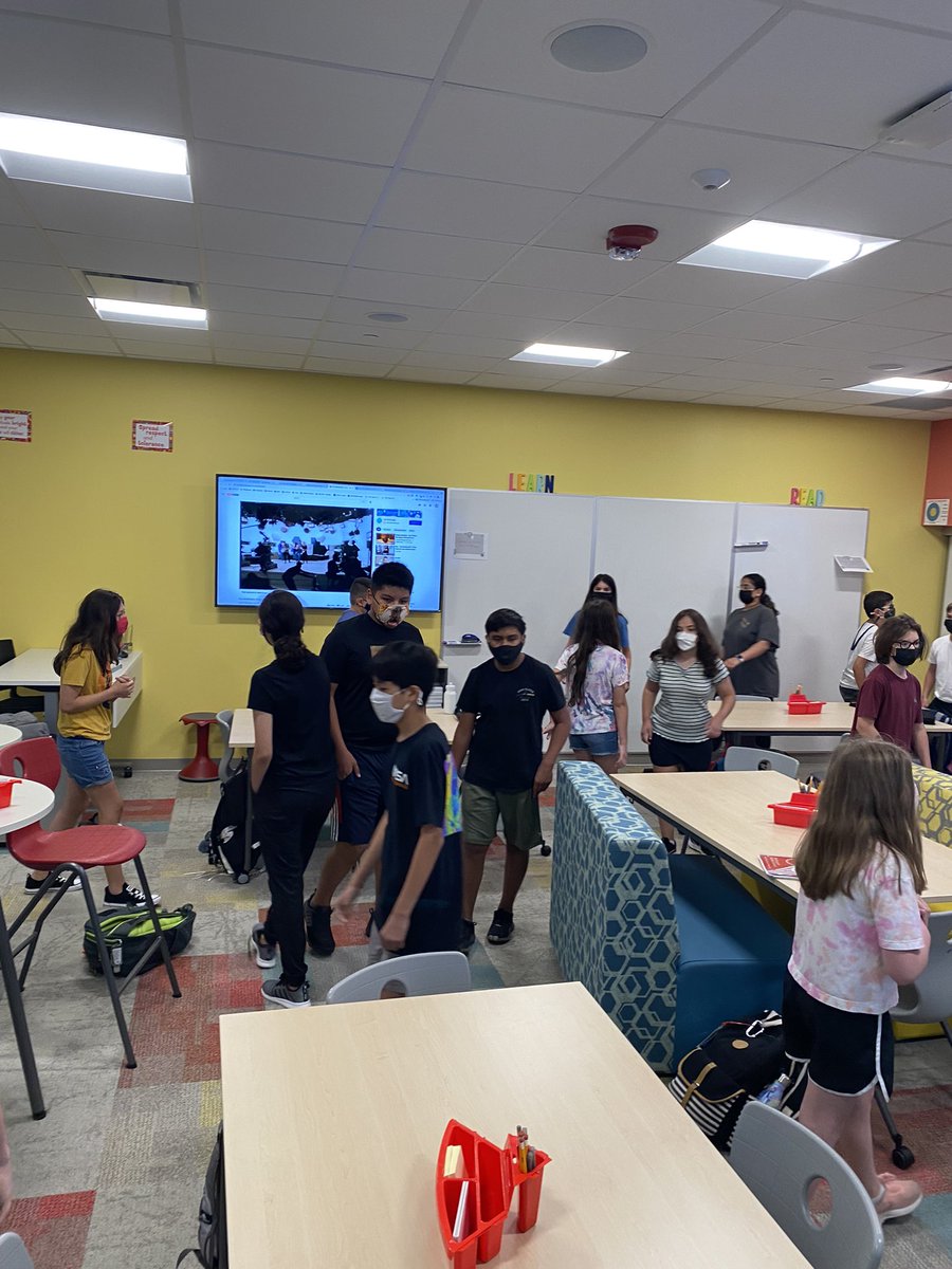 7th ELA started the year with a mix-pair-share for building our classroom community. It felt great to bring back some movement and more natural interaction. <a href="/MrsMarvinELA/">Jessica Marvin</a> <a href="/nwhuskies/">Northwood Middle School</a> #112Leads
