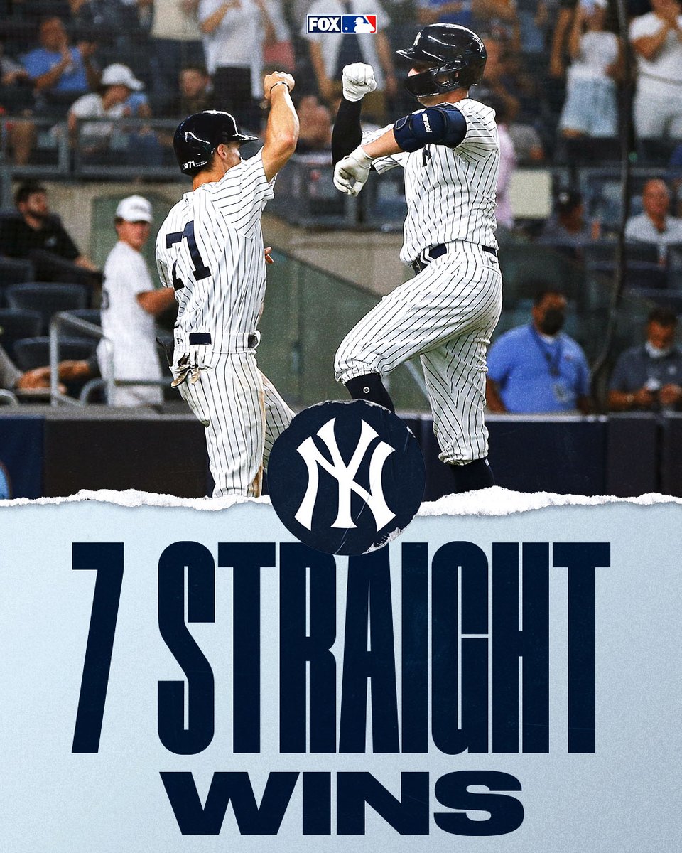 MLBONFOX's tweet image. The @Yankees are on FIRE 🔥