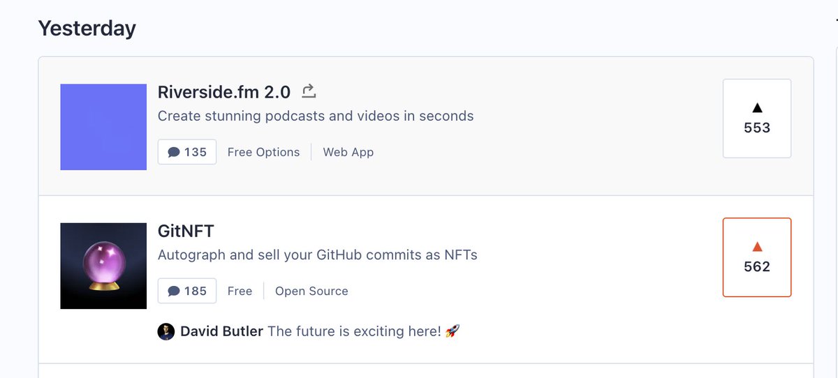 We were leading in votes, comments and score, yet the mysterious @ProductHunt algo ranked us #2 We're stoked about the outcome and grateful for everyone's support. Next time we'll train a neural net on past PH data to learn the algo 🙃 First PH launch for @quine_sh - was fun!