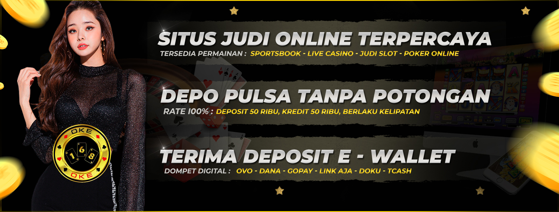 Bandar casino sbobet deposit 50 ribu