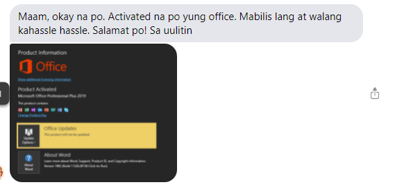 emelyspotted's tweet photo. Activate your Windows 10 and Microsoft Office

✔REMOTE TRANSACTION on installation process
✔Fast Activation
✔Lifetime/ No expiration
✔Affordable price.
✔Activate First, Pay later

DM FOR DETAILS!!!!

#msoffice2019
#windows10
#msoffice2019install
#windows10activate https://t.co/WEv49hB0C6