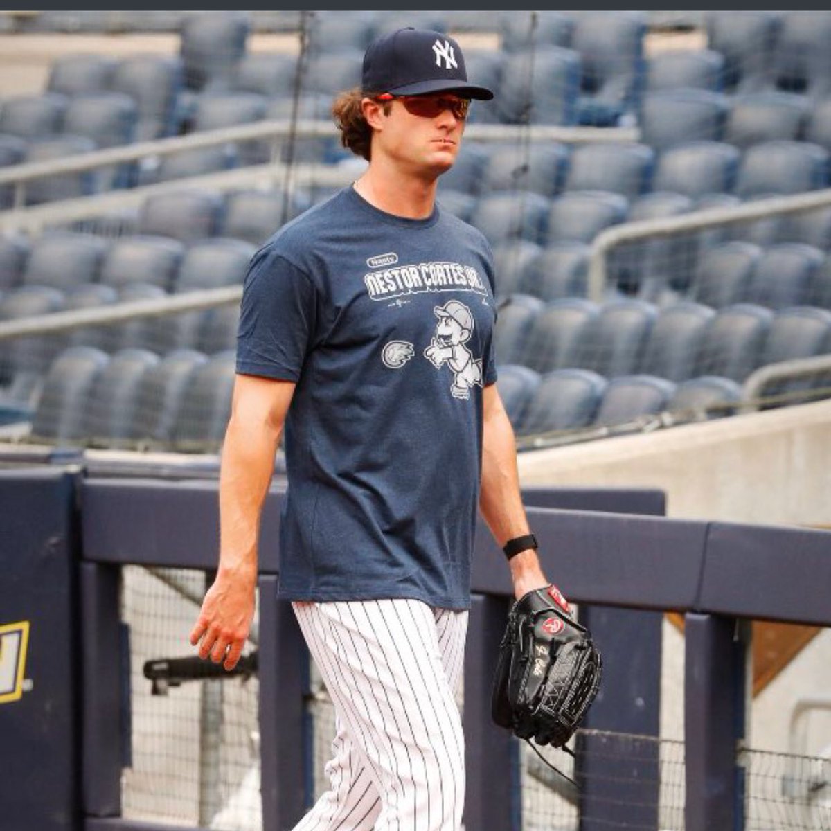 New York Porch Sports on X: Despite Yankees win, Gerrit Cole is said to  have been in a sour mood after being forced to wear Nestor Cortes' RotoWear  shirt. “You ever wanna