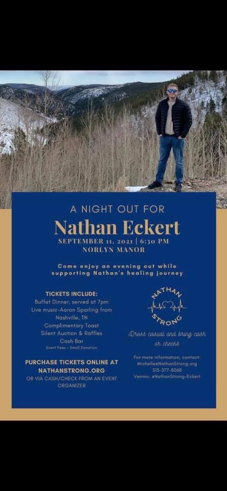 Brae_Casey's tweet photo. !!! If anyone is wanting a ticket to @Nathan_Eckert benefit on 9/11, DM me or venmo me @ braecasey. We need a head count by August 28 !!! #NathanStrong https://t.co/xEiIhD2pMh 🖤🖤🖤 https://t.co/S6msG28Xx2