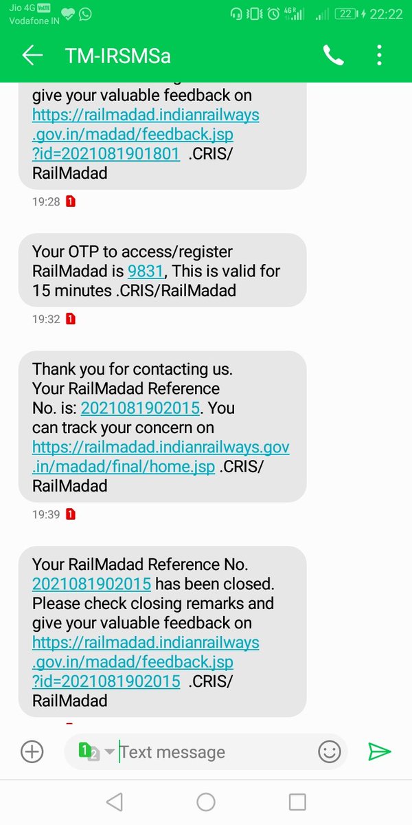 Indian Railways Seva on Twitter "Your complaint has been registered on