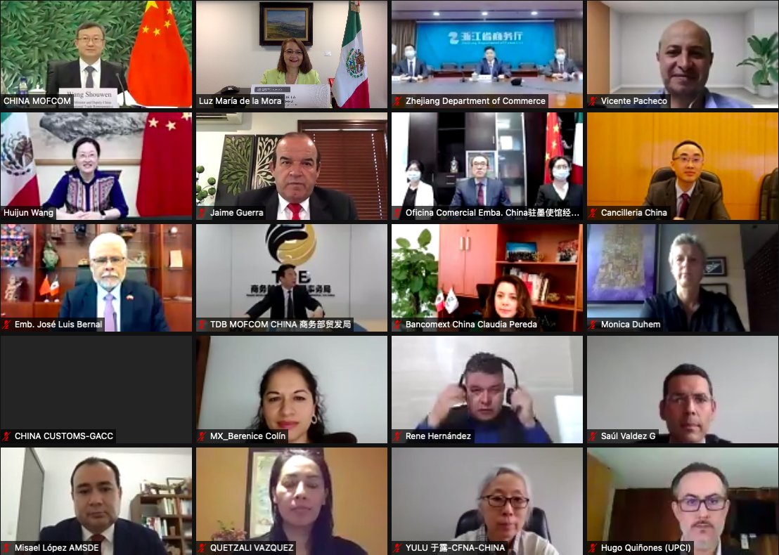luzmadelamora's tweet photo. Hoy celebramos de manera virtual la IX Reunión del Grupo de Trabajo de Alto Nivel (GAN), la cual tuve el honor de presidir con el Viceministro de Comercio de China, Wang Shouwen, con el objetivo de fortalecer la relación de comercio e inversión bilateral. 
🇲🇽🤝🇨🇳 https://t.co/pb9x7sQc8z