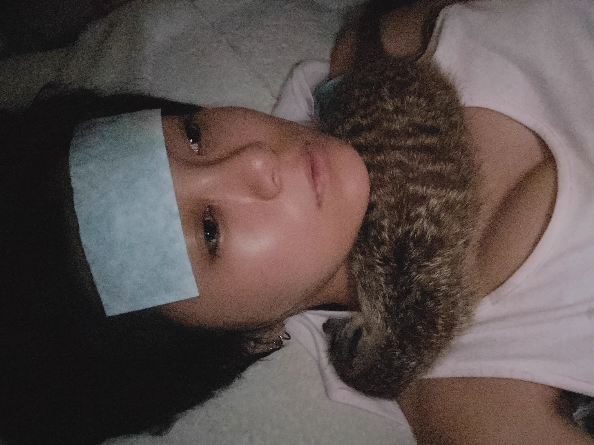 副作用で熱が出て心配したのか必死に看病。ミーアキャット！！