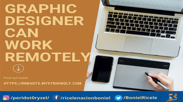 Yes you heard it right.

#Graphicdesigners can work remotely! 😋😋😋
With the advent of technologies right now, virtual work is possible. You can work at the comfort of your own home. 
#workremote
#graphicdesign
#remoteworking
#workremotely
#logodesign