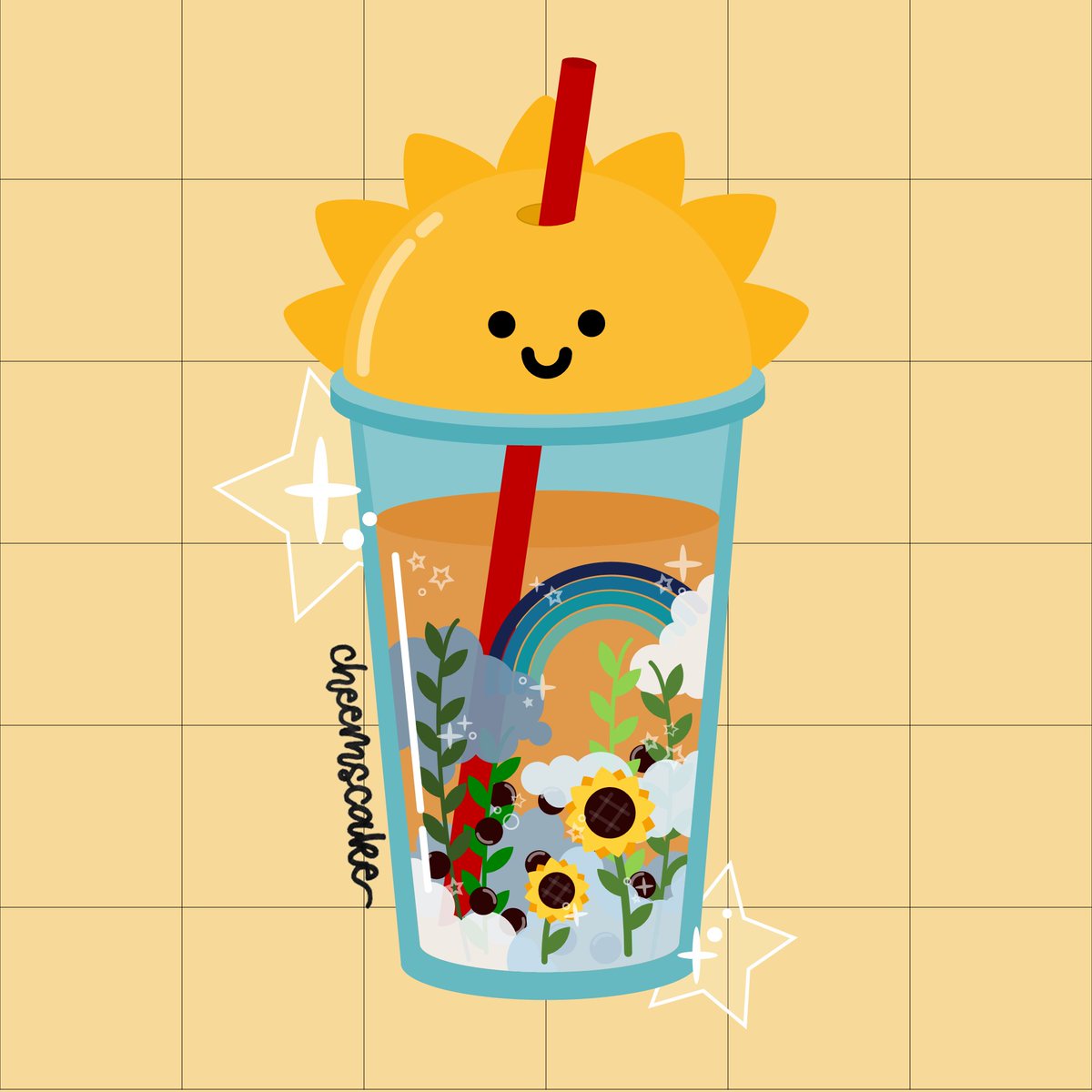 'milk tea but i put in too much kawaii juice'
my take on space/fantasy milk tea (2 in 1 special!)
art by yours truly ♡

#ArtistOnTwitter #art #PowerPoint #PowerPointArt