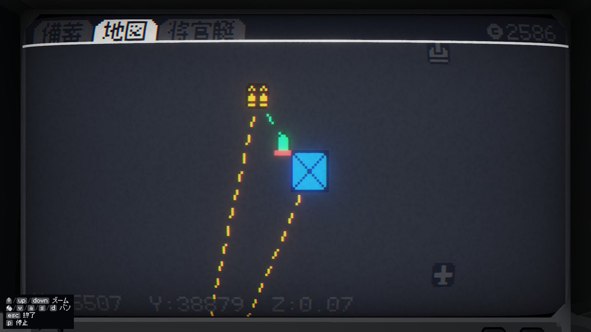 GaffMasamune's tweet image. 巡航ミサイルを生産しても工場から運び出されないぞい（╹◡╹）工場と倉庫を黄色線で結び、輸送船と工場を緑の線で結べば、生産品を倉庫に運んでくれるポイ。が、補給を待っている間にも敵の勢力がガガガ

 #CarrierCommand2