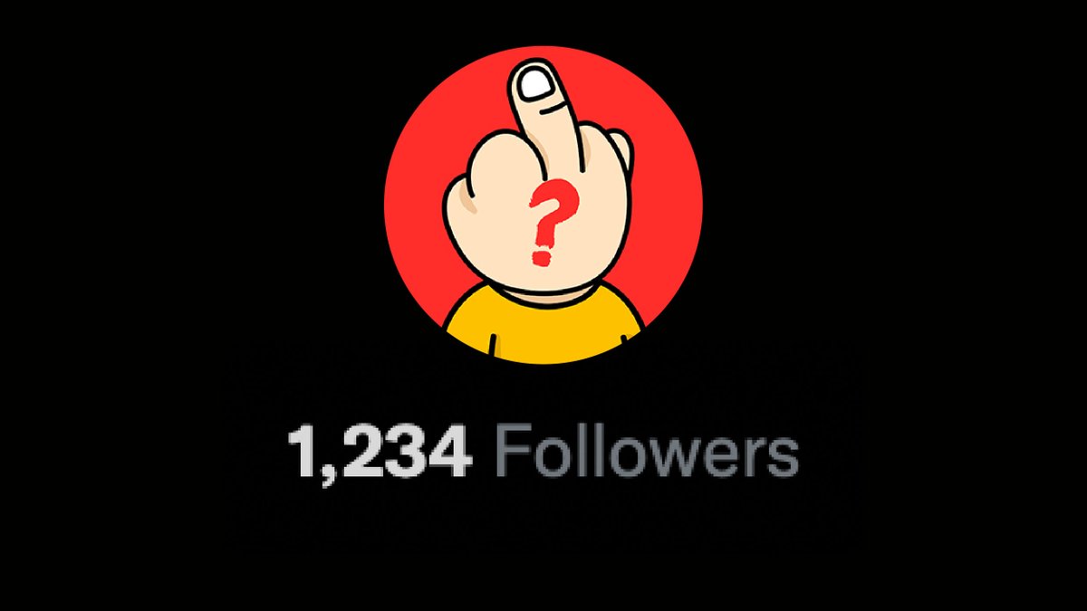 Lucky number! 1,234 Followers On Twitter