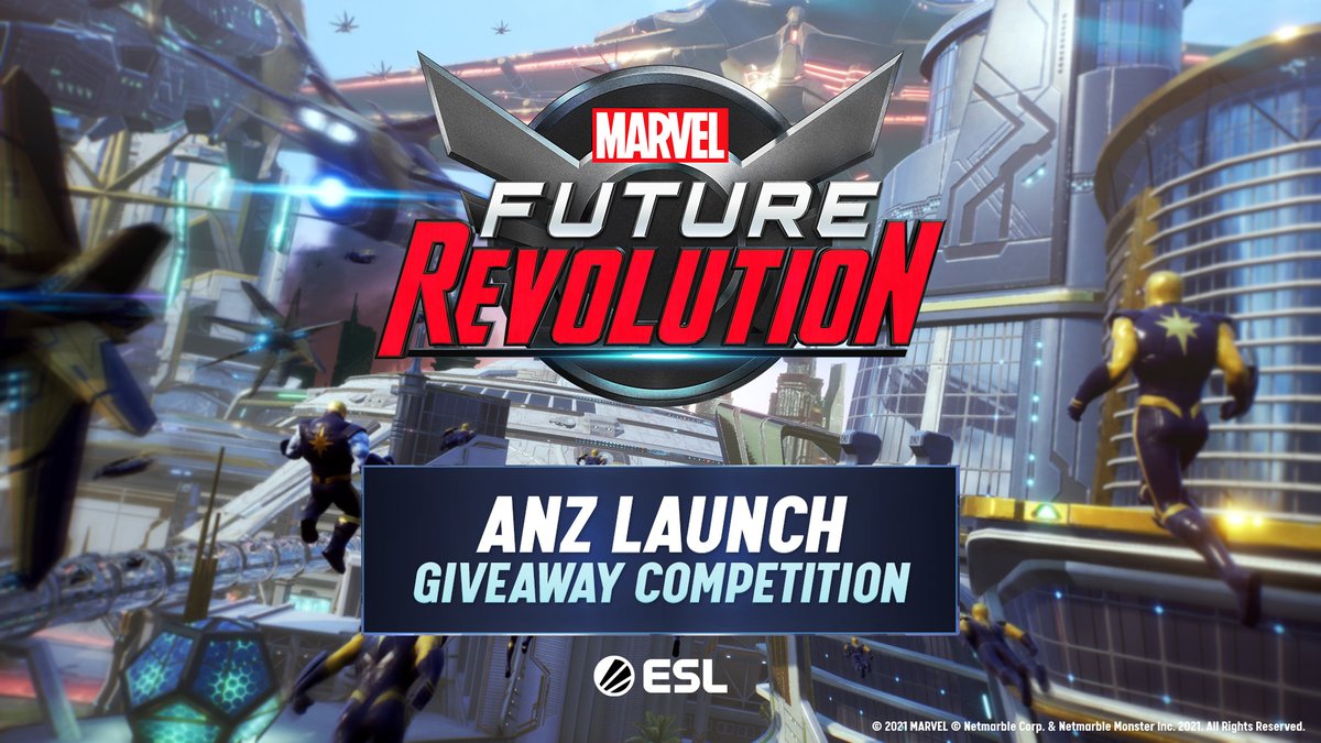📆On Wednesday the 25th, @MarvelFutureRev launches in ANZ, and we've partnered up with developer Netmarble to celebrate with a launch giveaway competition!

Enter now for your chance to win a $500 JB gift card &amp; more👉 esl.gg/mfrlaunchanz