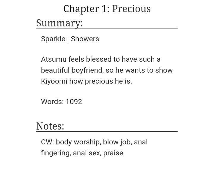 Emma Good Boi Atsumu Bad Boi Omi Thread On Twitter Chapter 1 Precious Sparkle Showers