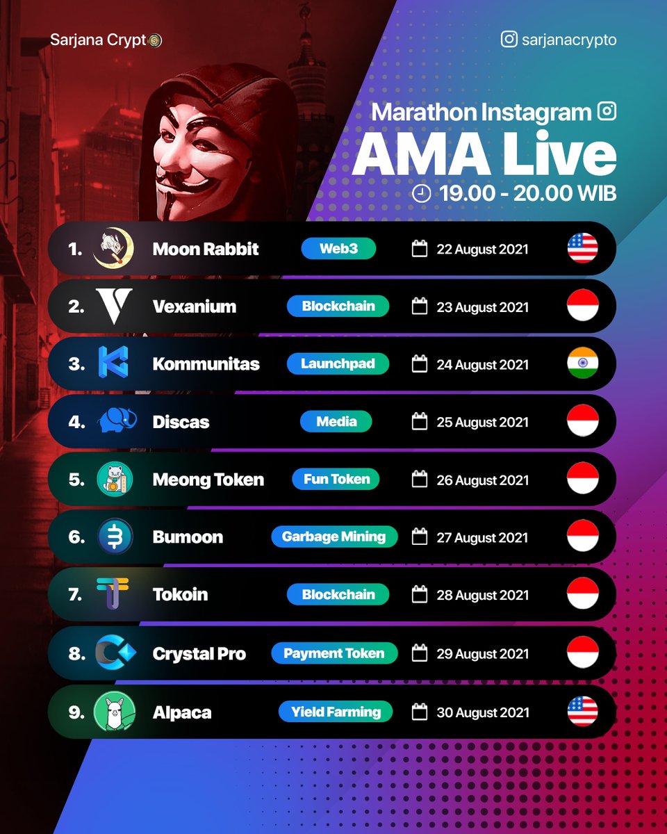 MeongToken's tweet photo. #MEONG Token AMA With #SarjanaCrypto At 26 August 2021 19.00-20.00 PM. Please Join with us..!! https://t.co/ChxjfWaRzS
