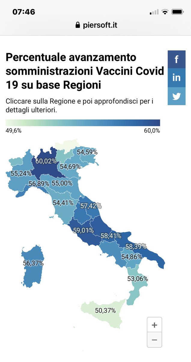 Piersoft's tweet image. Non vorrei essere un siciliano in questo momento storico.
Bassa vaccinazione, altissimi contagi in piena estate, terapia intensiva occupata oltre il 10%.
Una politica perfetta quella di Musmeci.