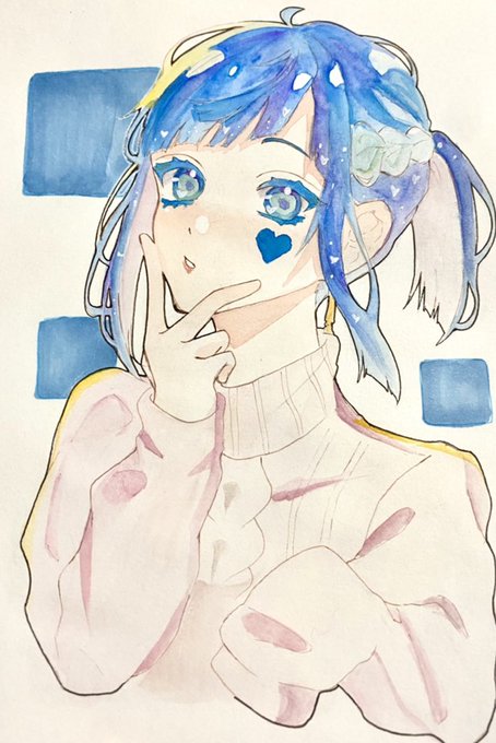 昔描いた代理と、最近描いた代理。同一人物とは思えない。 