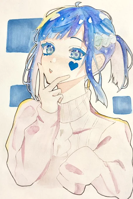 昔描いた代理と、最近描いた代理。同一人物とは思えない。 