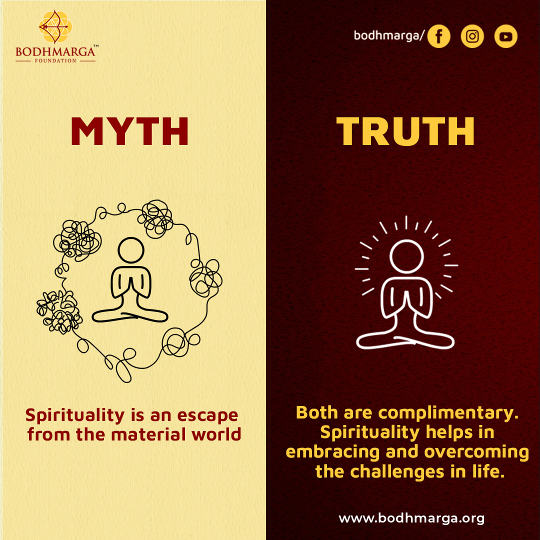 Spirituality teaches us to embrace and handle our responsibilities efficiently and find the divine in whatever we do.
.
#BodhMargaFoundation #ResponsibilityMatters #notanescape #challengesoflife #embracechallenges #EmbraceSpirituality #consciousnessiskey #FactsAndMyths